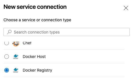 Choose Service Connection