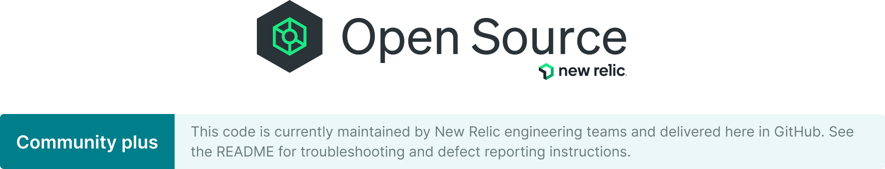 Заголовок сообщества New Relic Plus