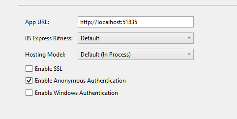 IIS Express Config