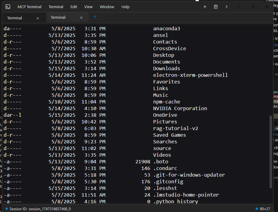 Electron Terminal Window