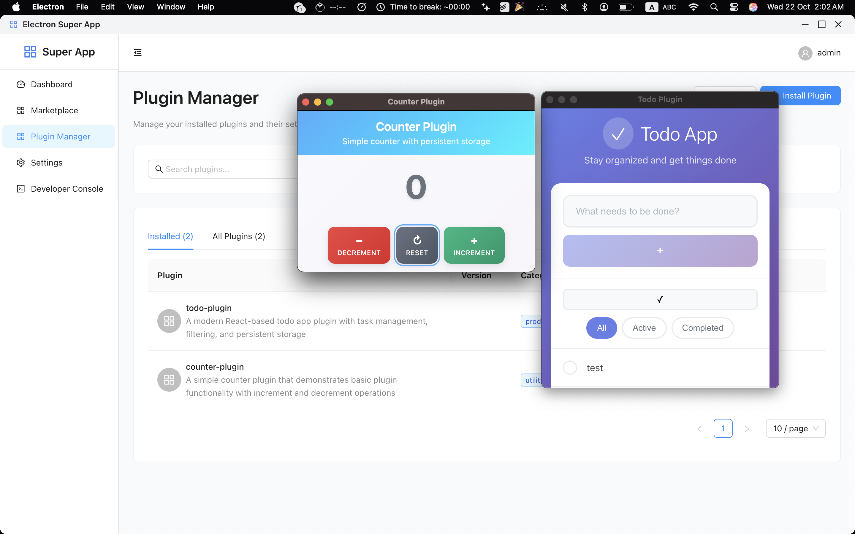 Electron Super App Demo