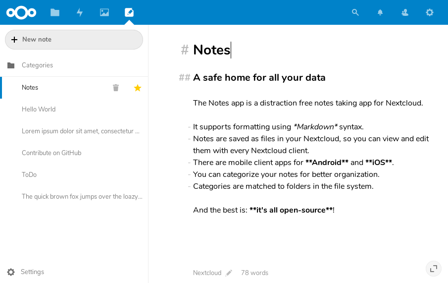 Notes Apps App Store Nextcloud