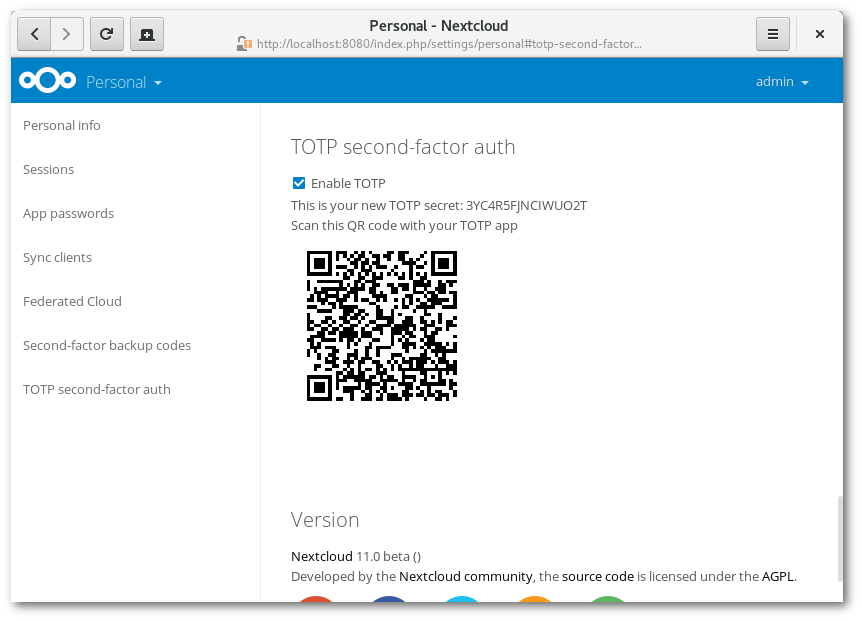 Two Factor TOTP Provider Apps App Store Nextcloud