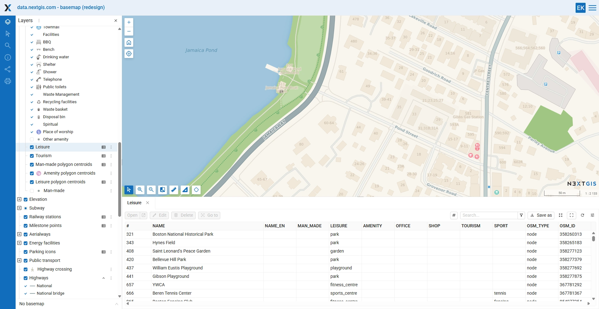 NextGIS Web web maps