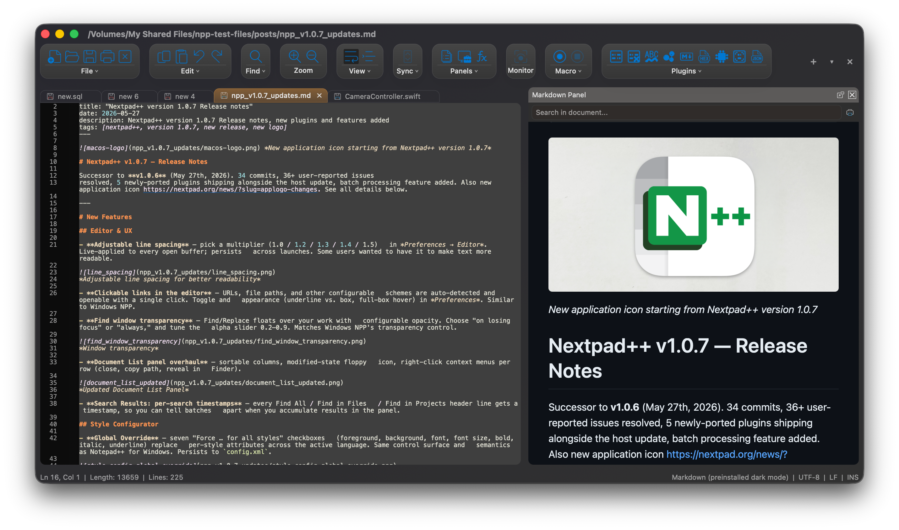 Notepad++ for macOS