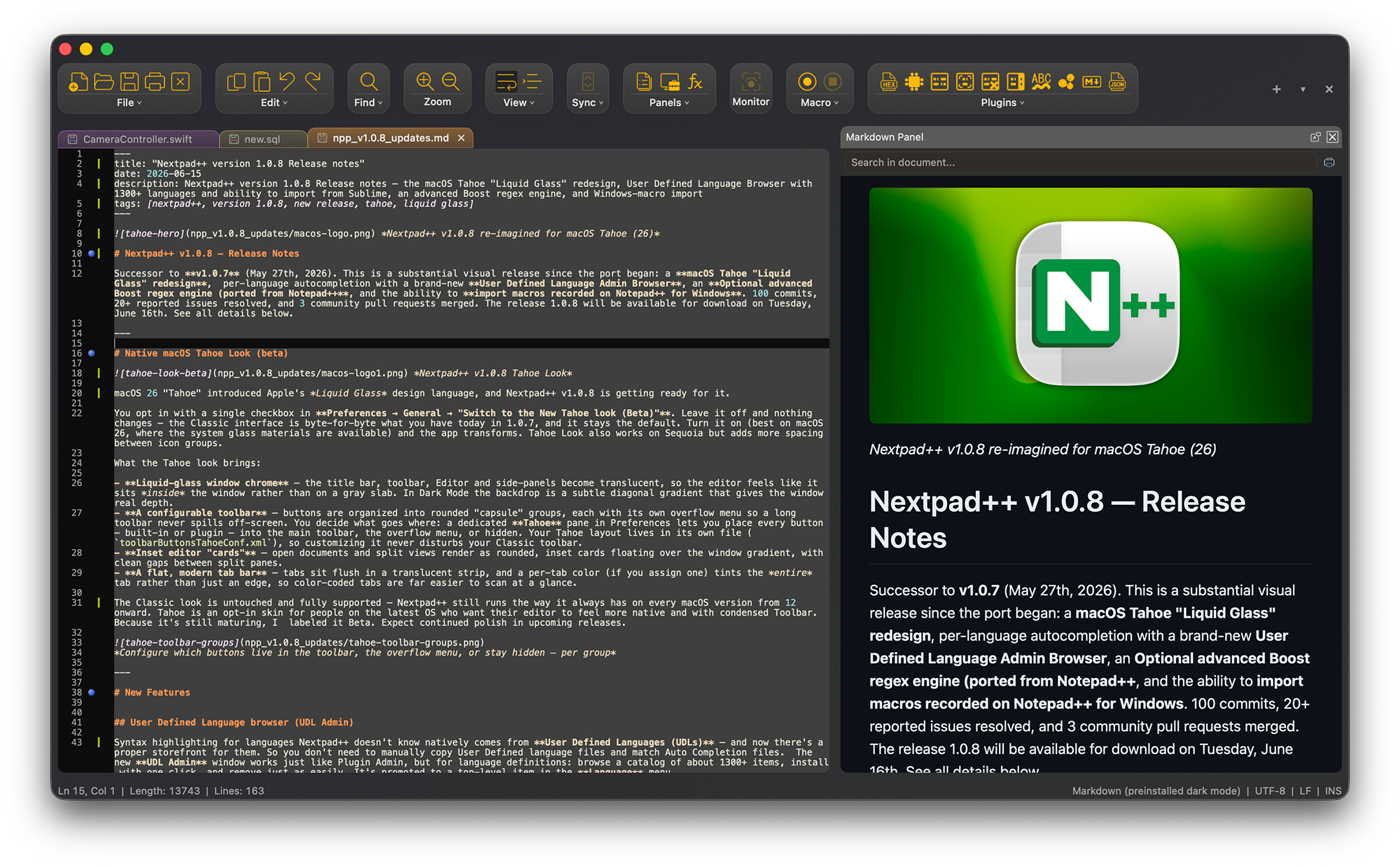 Notepad++ for macOS