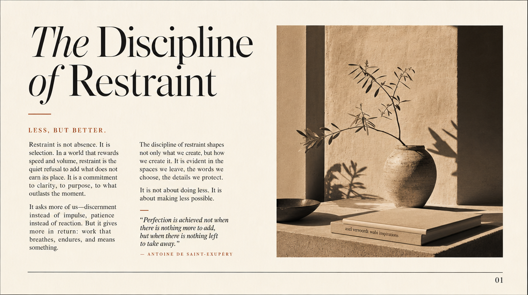 Editorial magazine-style deck