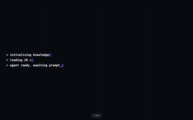 Typewriter multi — terminal-style lines typing in sequence