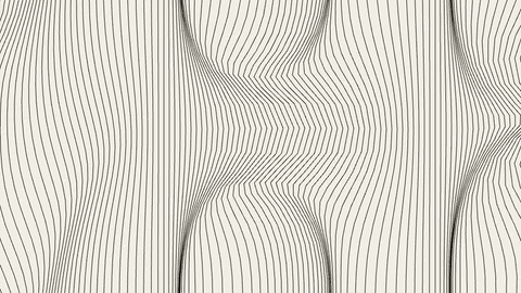 Waves — perlin-warped line field with a pointer wake