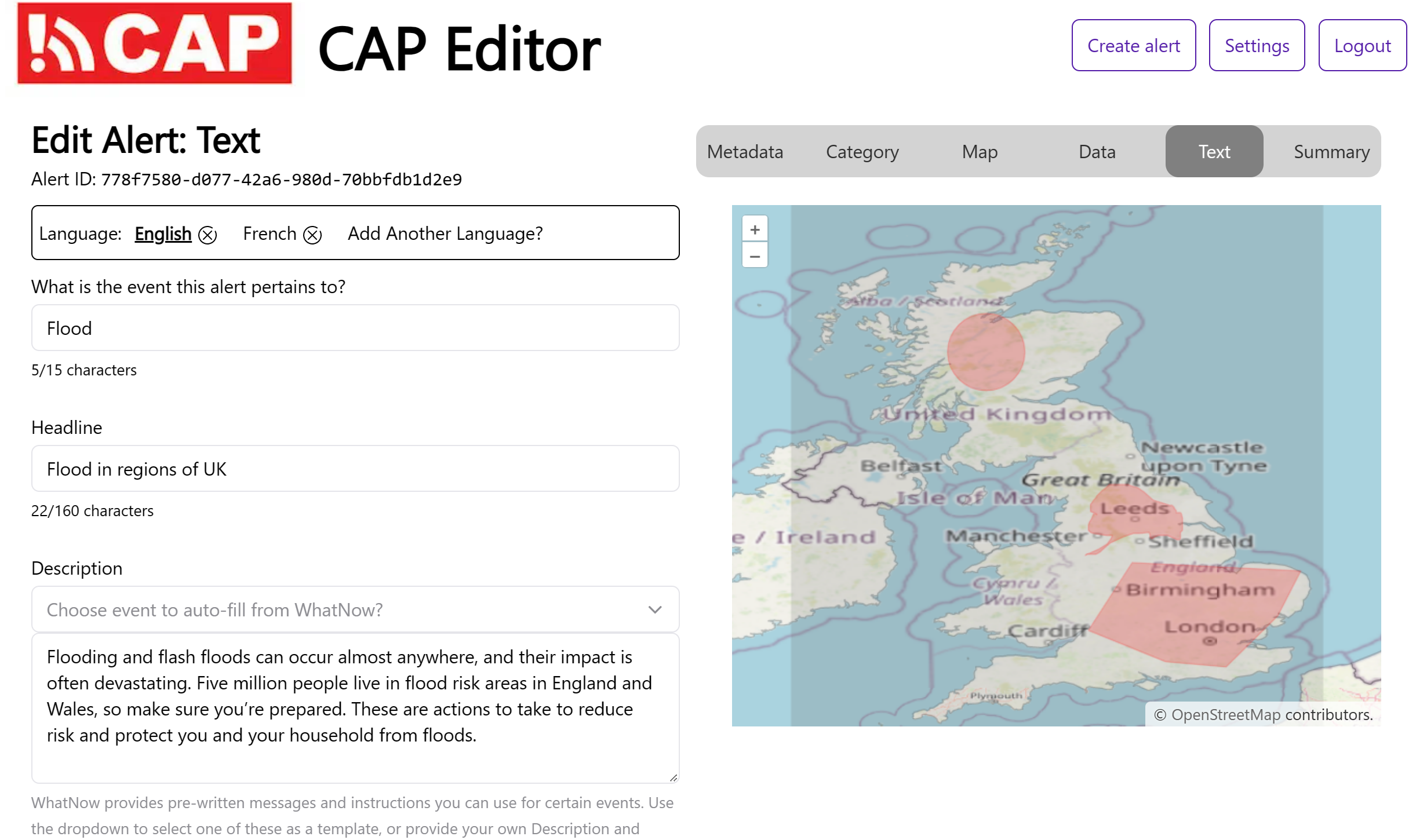 CAP Editor