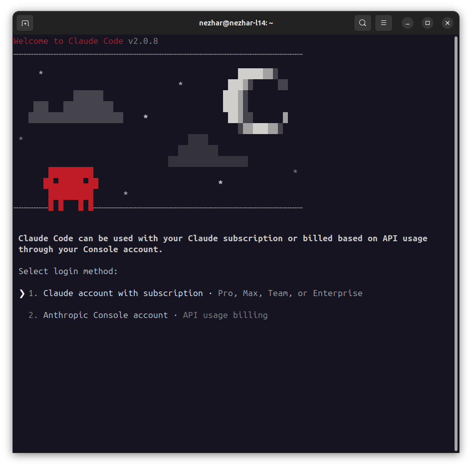 Login Method Selection