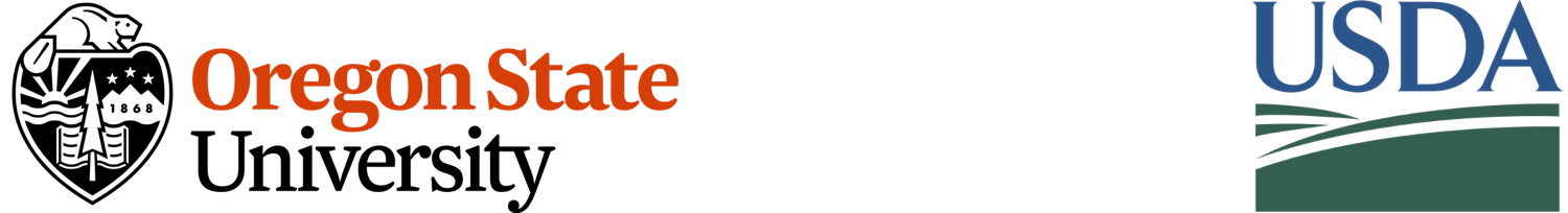 Logos of University of Oregon and USAD