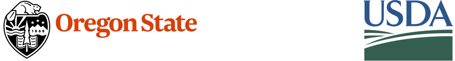Logos of University of Oregon and USAD