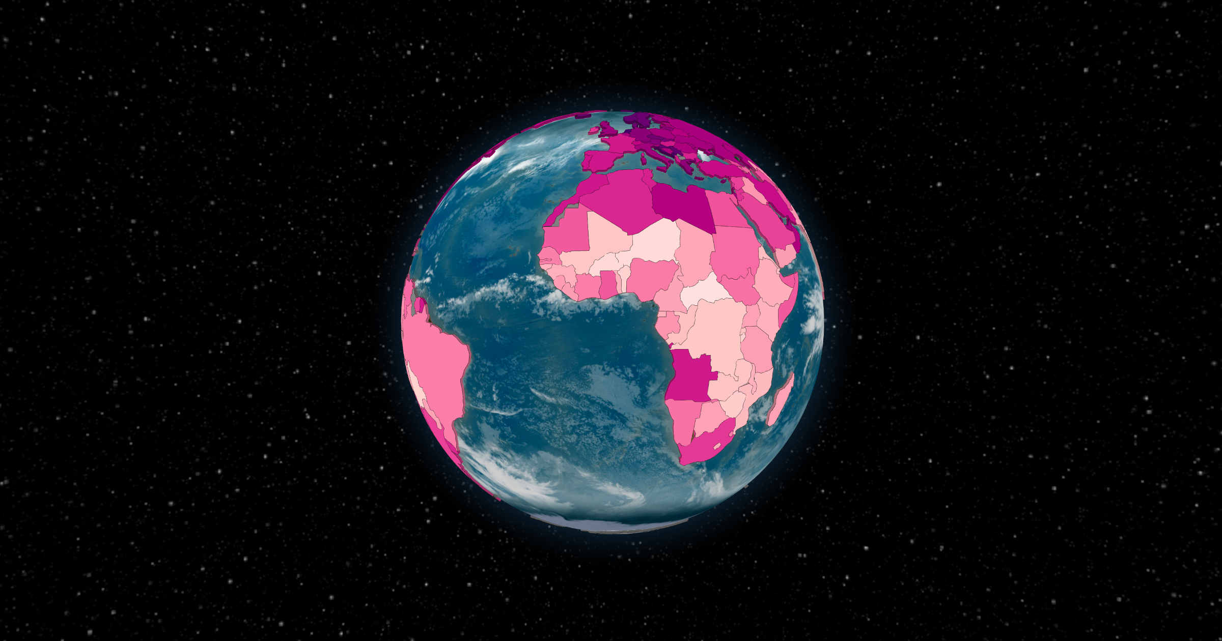 A screenshot of globe.nathanfriend.io