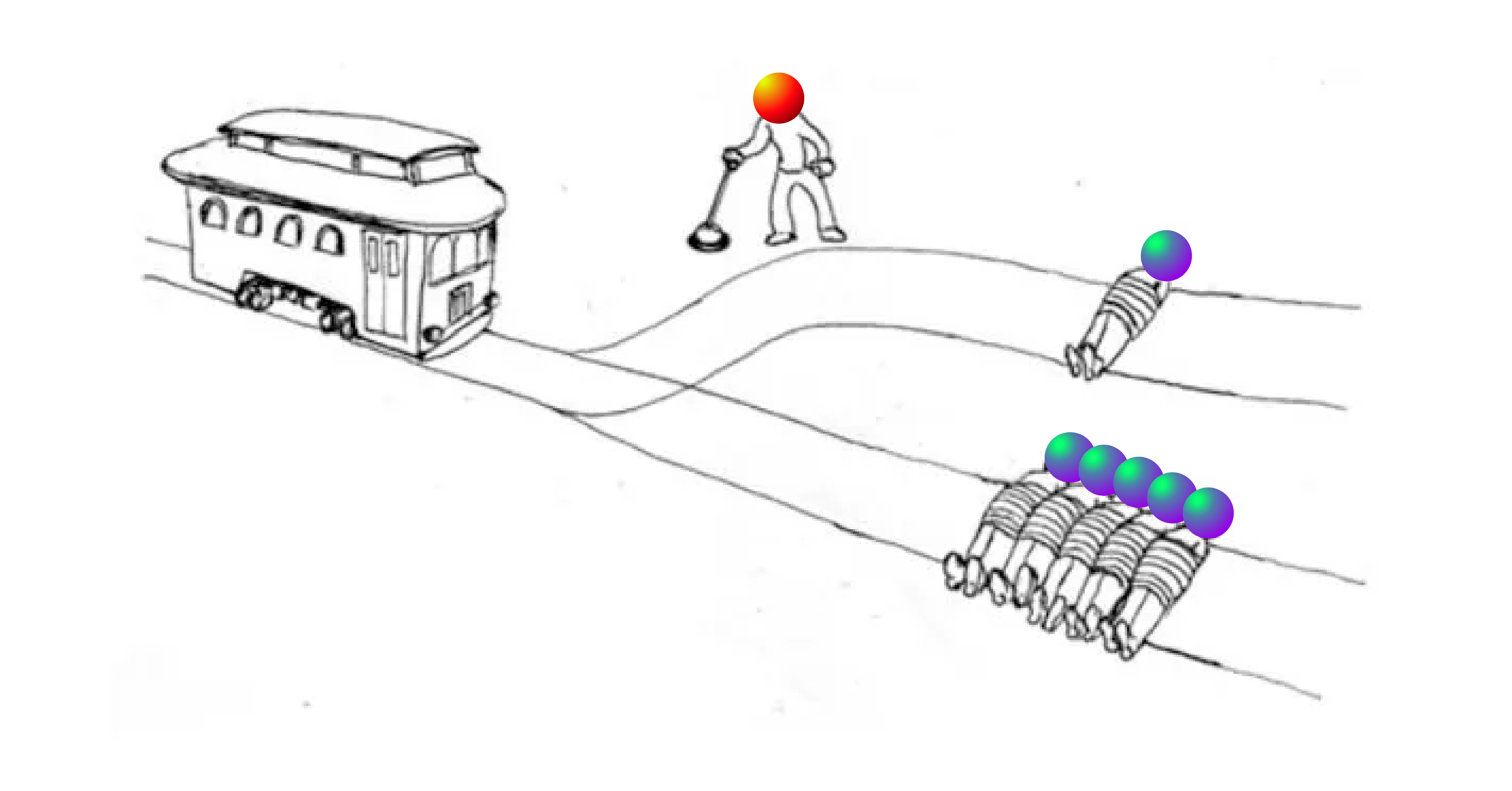 Trolley Problem with Scoopers Existence