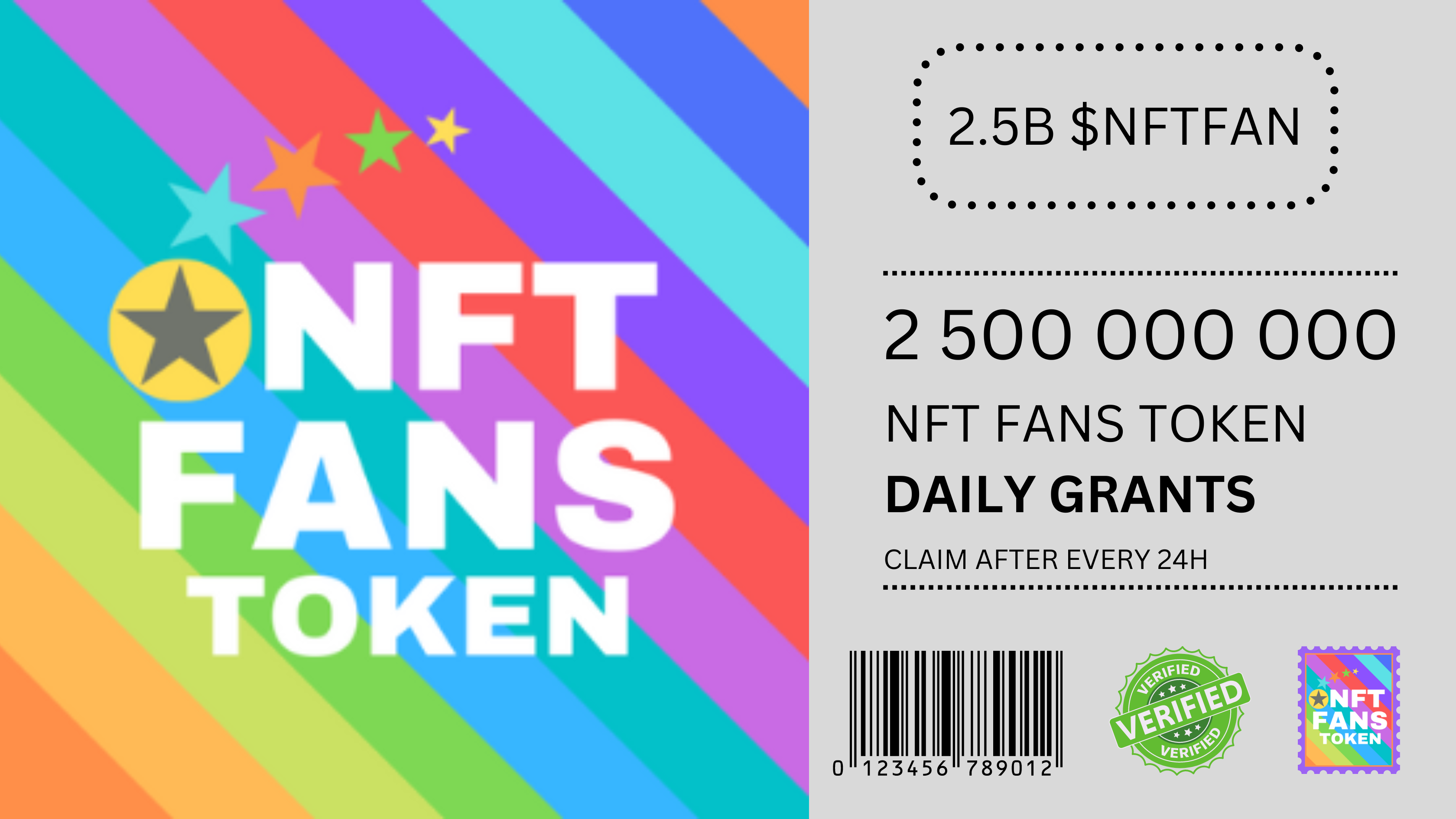 2.5B $NFTFAN Daily Grants