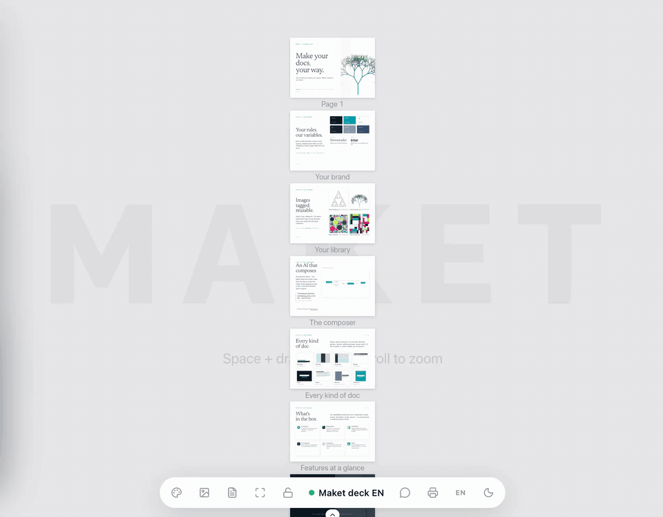 Maket demo walkthrough