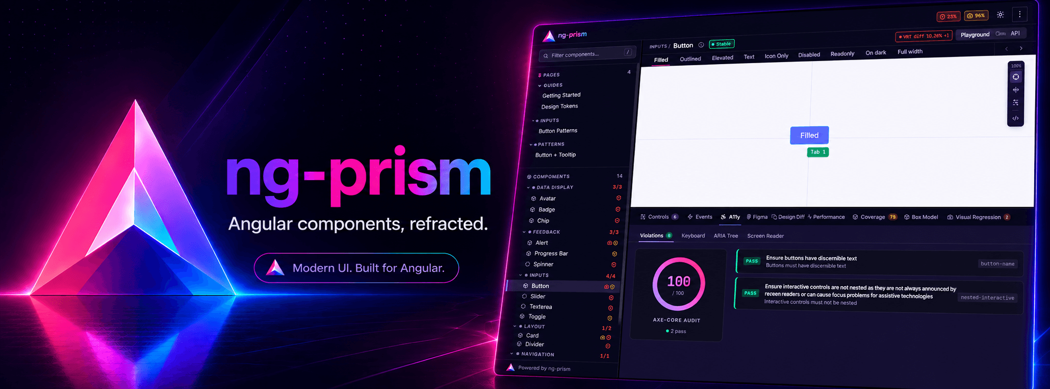 ng-prism: Angular components, refracted