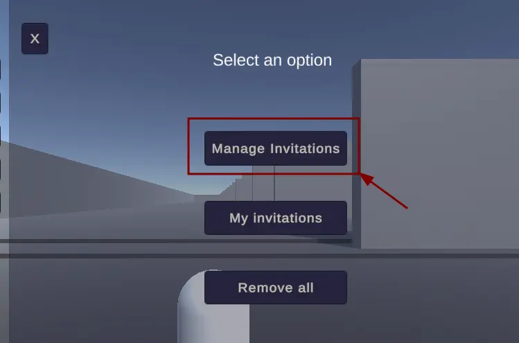 Cantoverse Gallery Manage Invitations Button