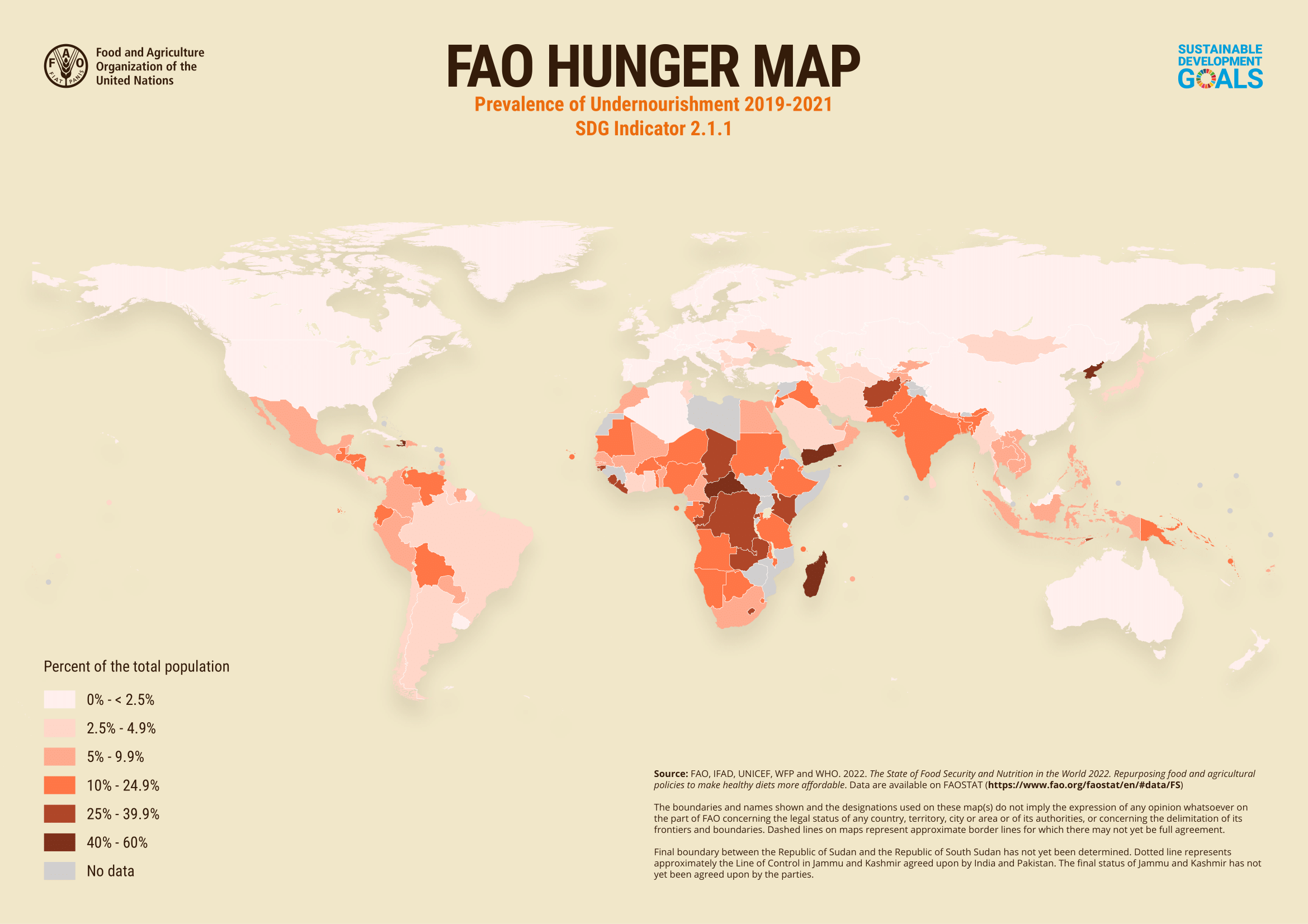 Fao World Hunger Map 