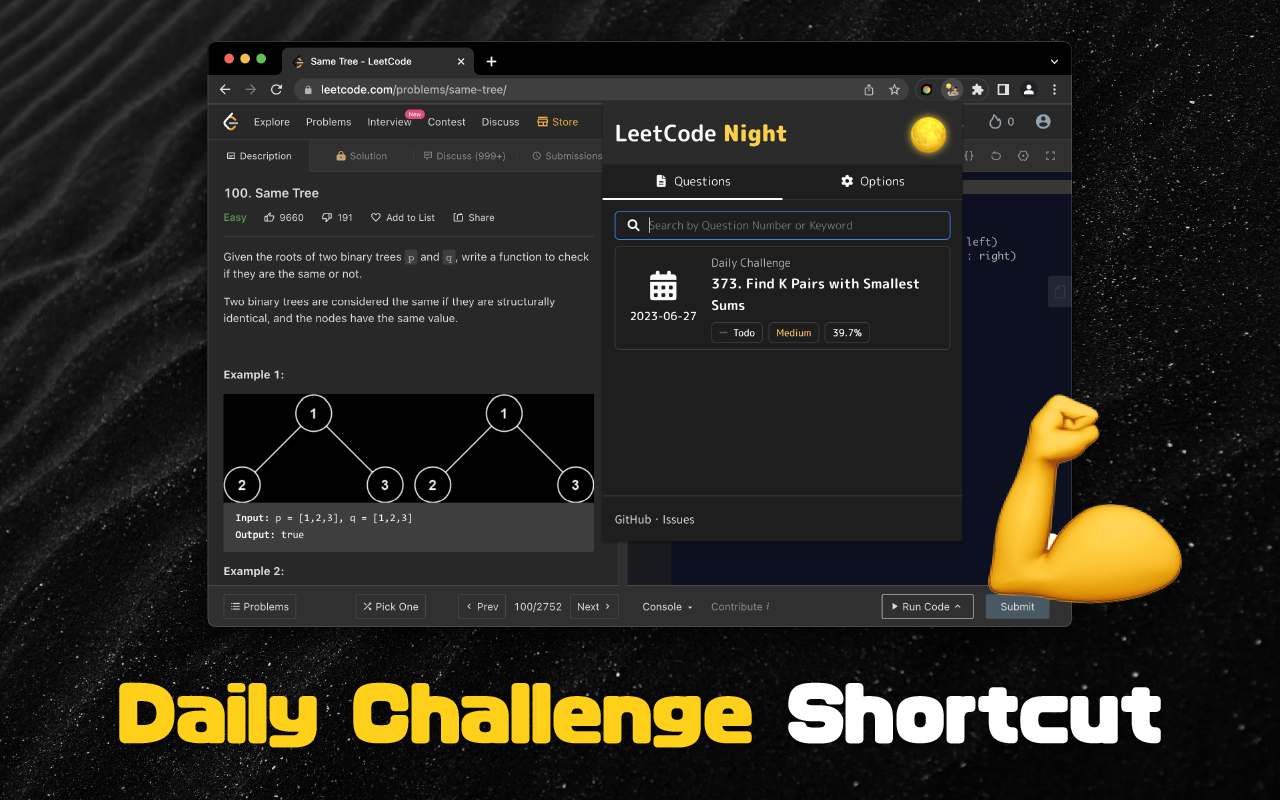 Daily Challenge Shortcut