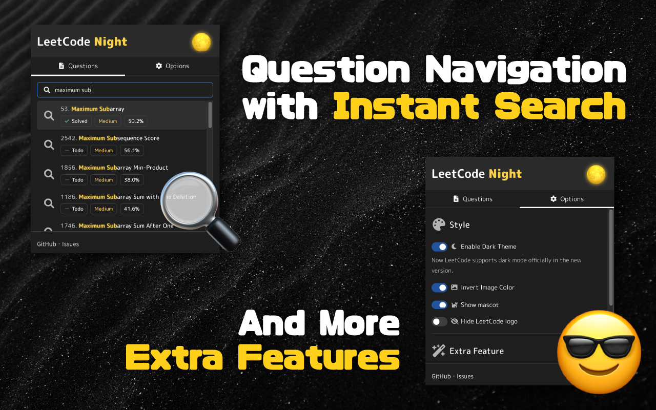 Question Navigation with Instant Search And More Extra Features