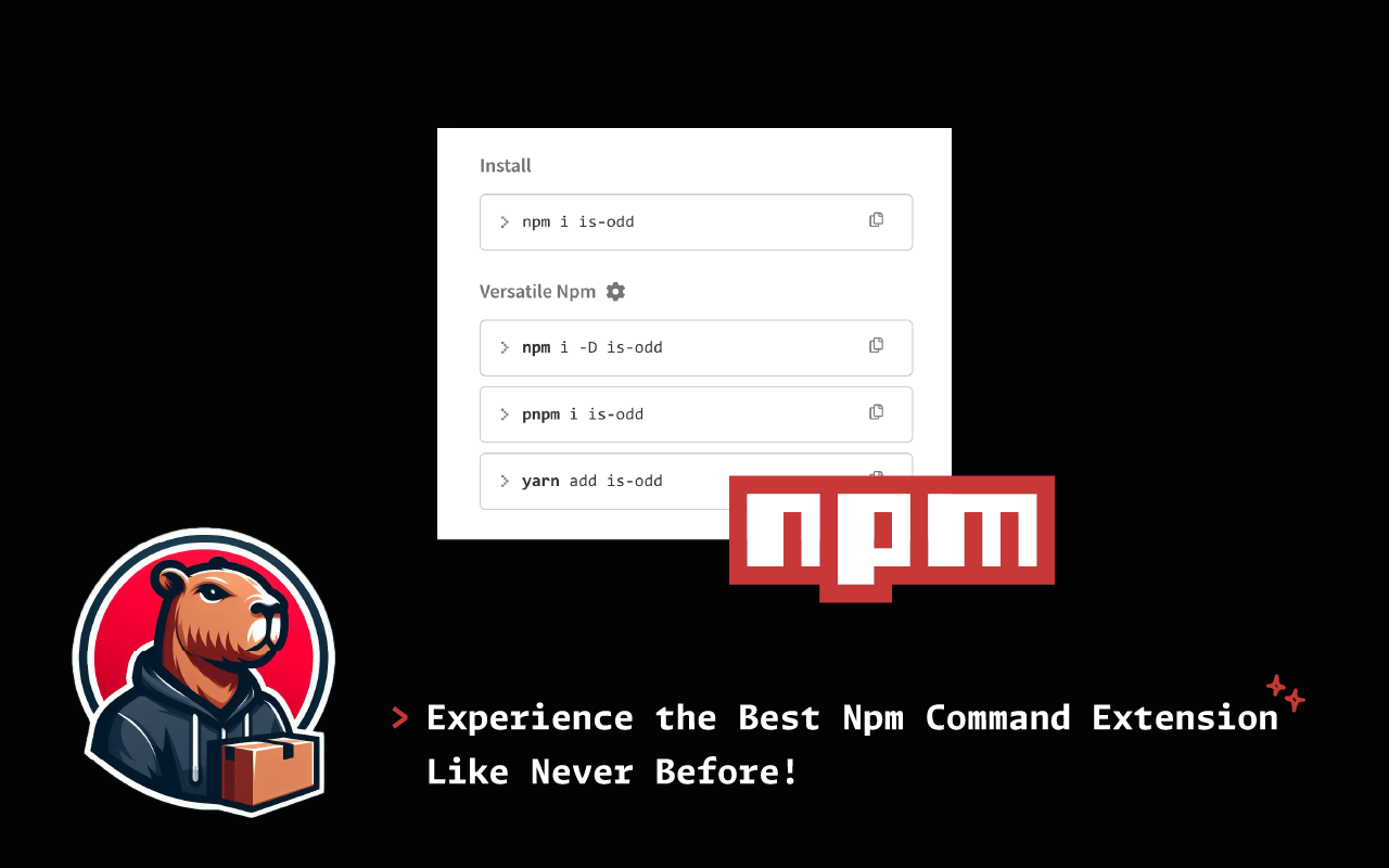 Experience the Best Npm Command Extension Like Never Before!
