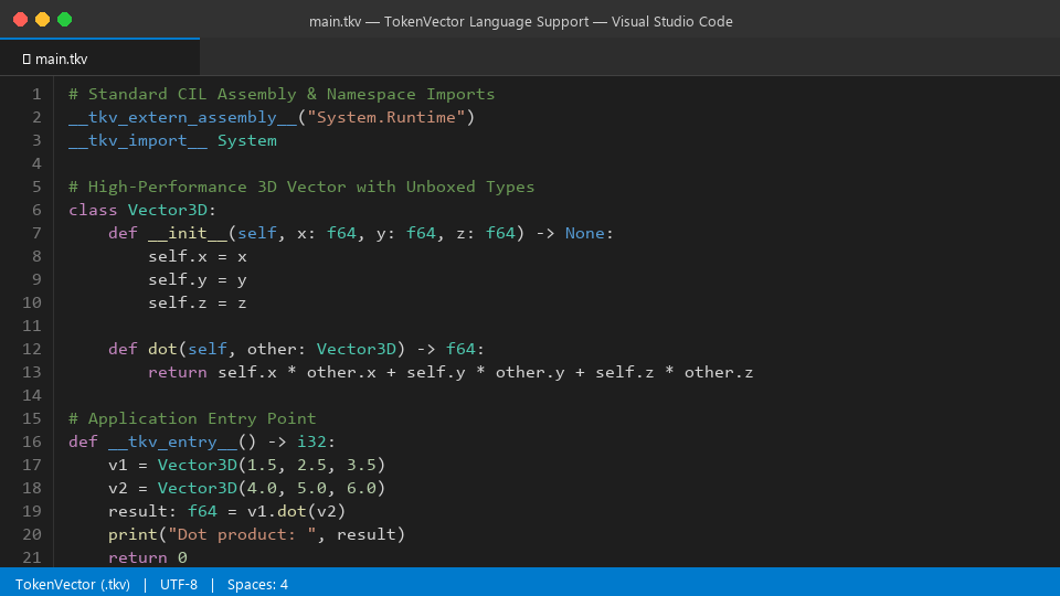 TokenVector Syntax Preview