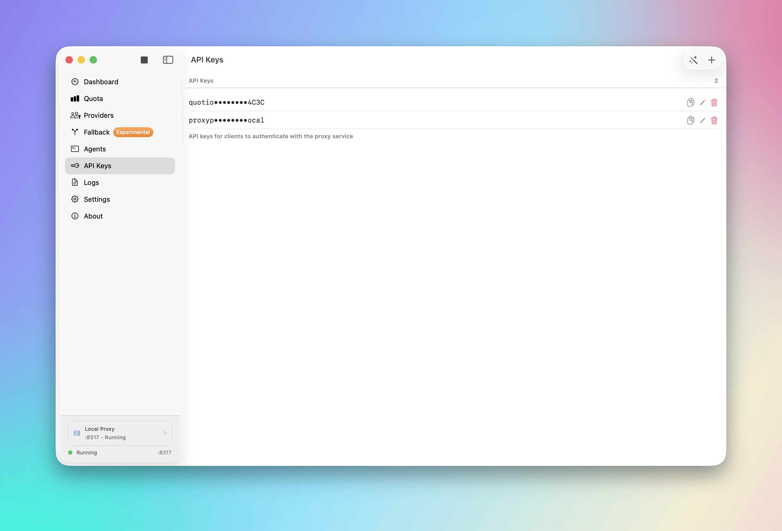 API Keys