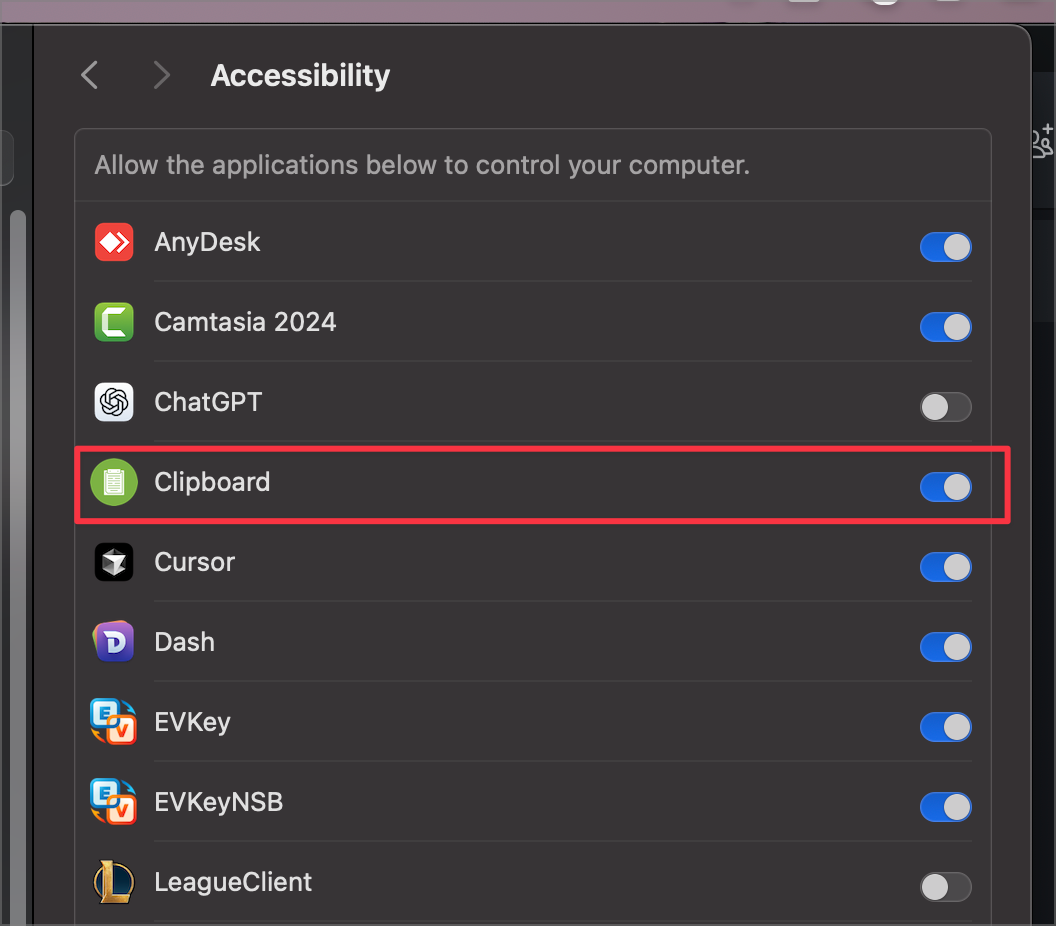 Giao diện cấp quyền