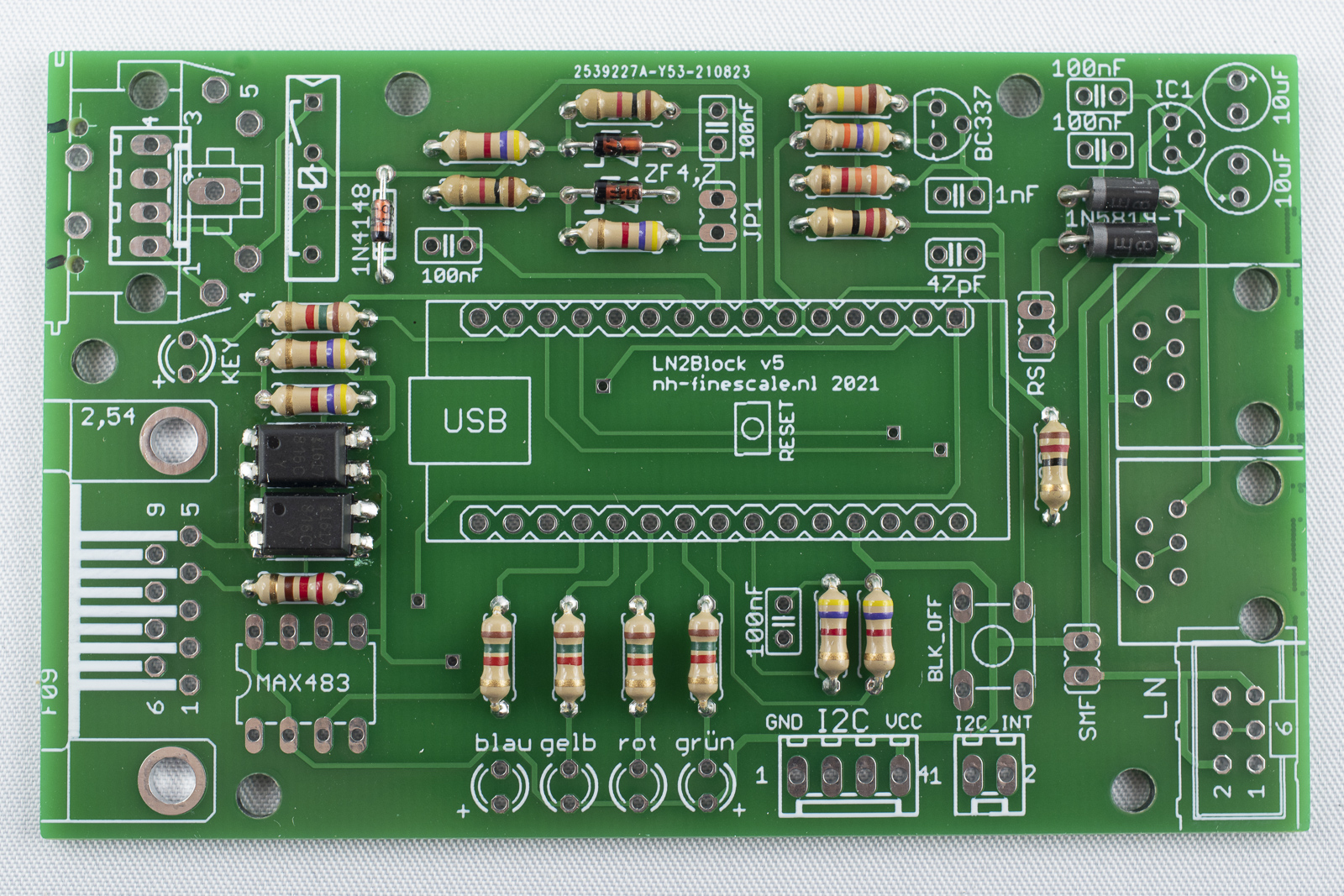 LN2Block build solder resistors