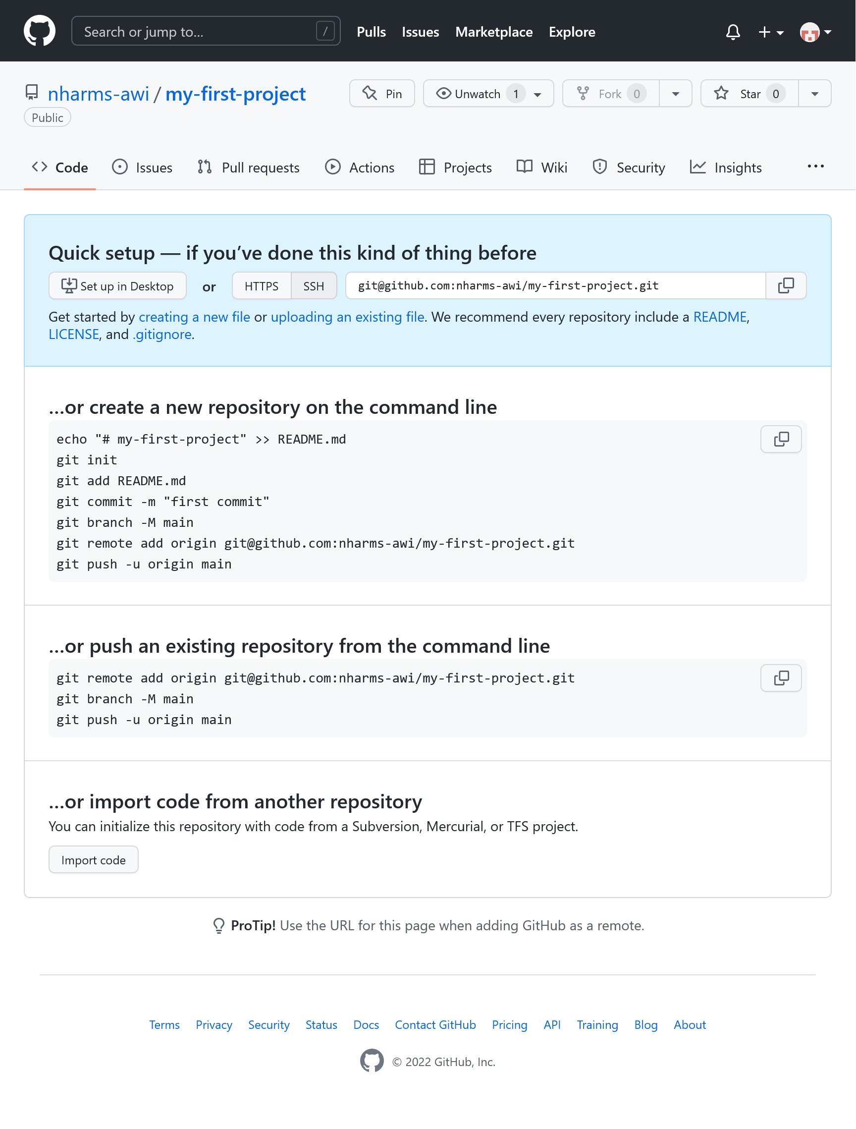 github project quick setup guide