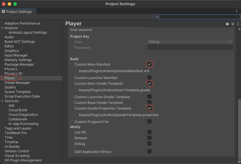 build setting