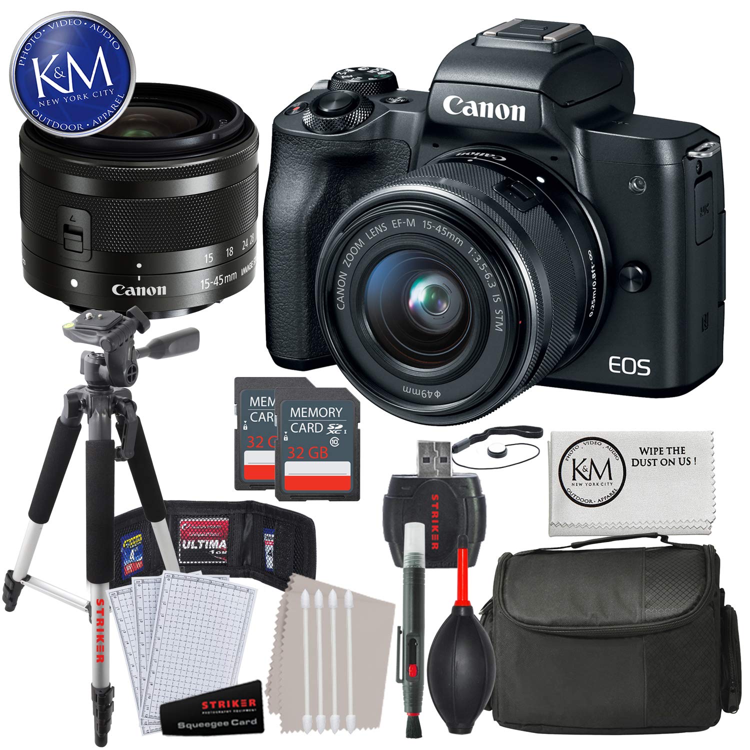 Máy ảnh Mirrorless Canon EOS M50 + Kit 15-45mm 