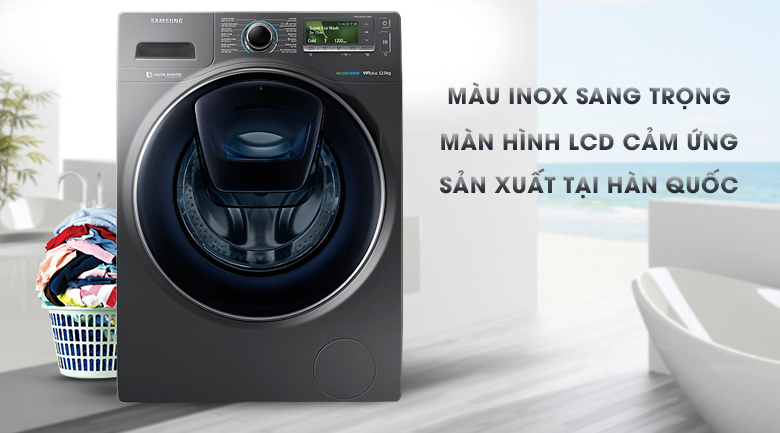 Máy giặt Samsung có kích thước đáp ứng được nhu cầu giặt của nhiều gia đình