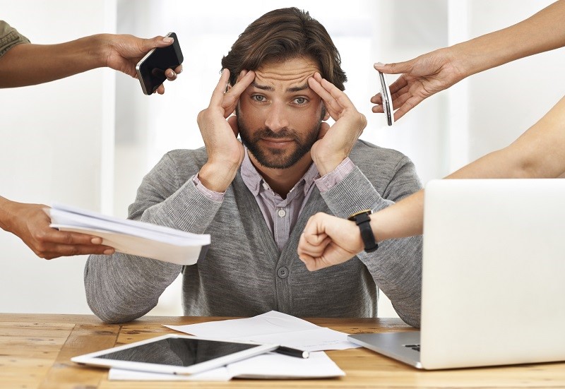 Stress khiến người bệnh dễ chán nản, sinh ra tâm lý muốn bỏ việc