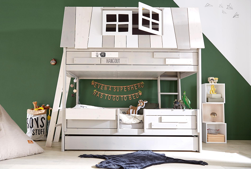 Mẫu giường này giúp cho bé cảm giác như đang ở trong một ngôi nhà thật sự (Nguồn: dogochobe.com)