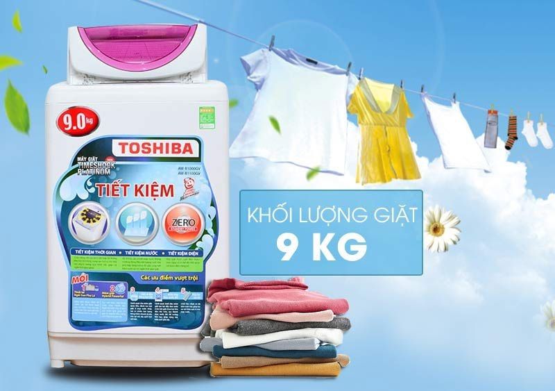 Máy giặt lồng đứng Toshiba AW-B1000GV(WB), 9.0kg