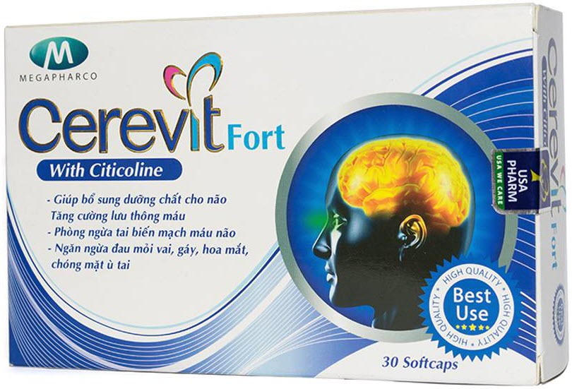 Thực phẩm chức năng bổ não Cerevit Fort (Nguồn: shopee.vn)