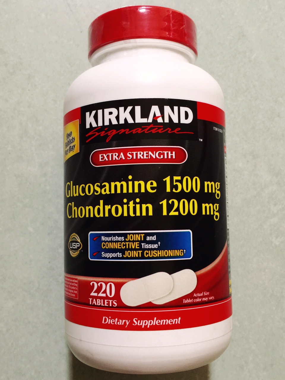 Sản phẩm Glucosamine 1500mg Chondroitin 1200mg Kirkland