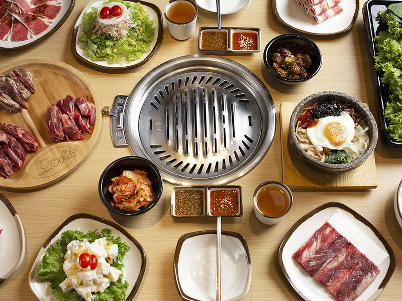 Thực đơn buffet đa dạng, chuẩn vị Hàn Quốc