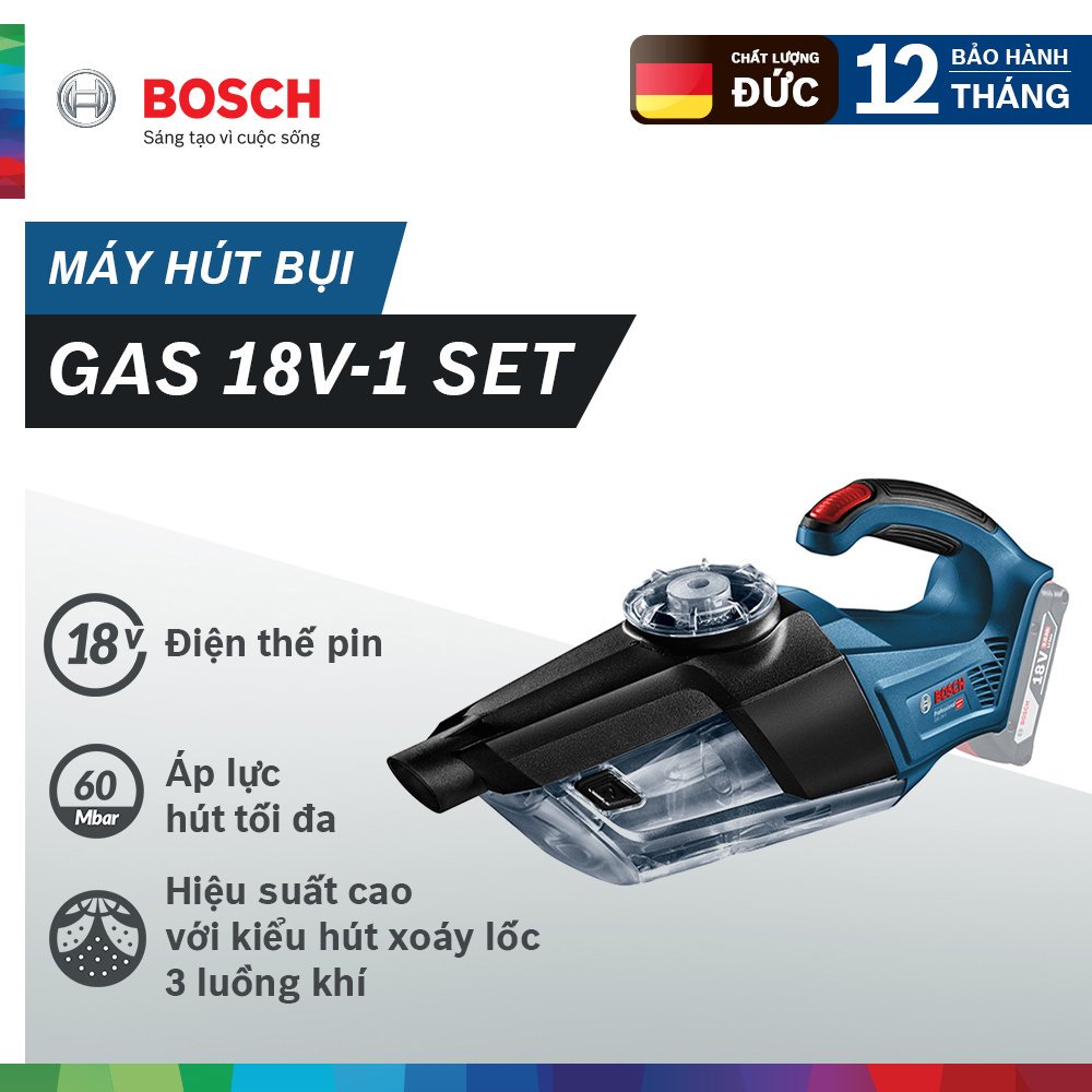 Máy hút bụi Bosch GAS 18V-1 SET