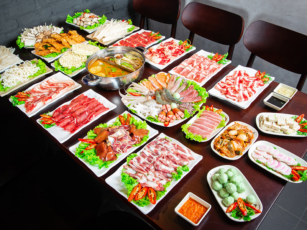 Nhà hàng Gri & Gri phục vụ buffet lẩu nướng Hàn Quốc