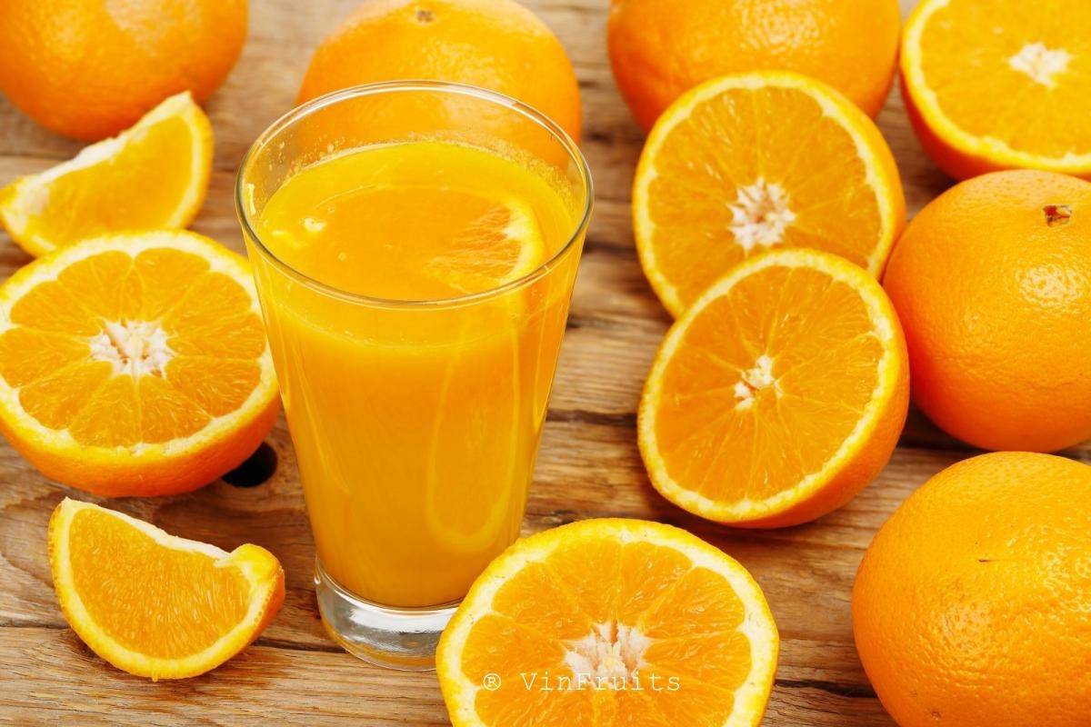 Nước cam chứa nhiều Kali 