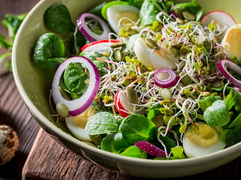 Hình ảnh món salad rau cải xoong giàu vitamin 