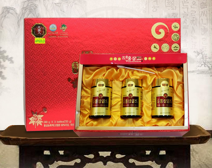 Cao hồng sâm Korean Red Ginseng Gold 3 lọ,  bồi bổ cơ thể, tăng sức đề kháng, tăng sự tỉnh táo, hạn chế lão hóa, giá bán 1.800.000 đồng