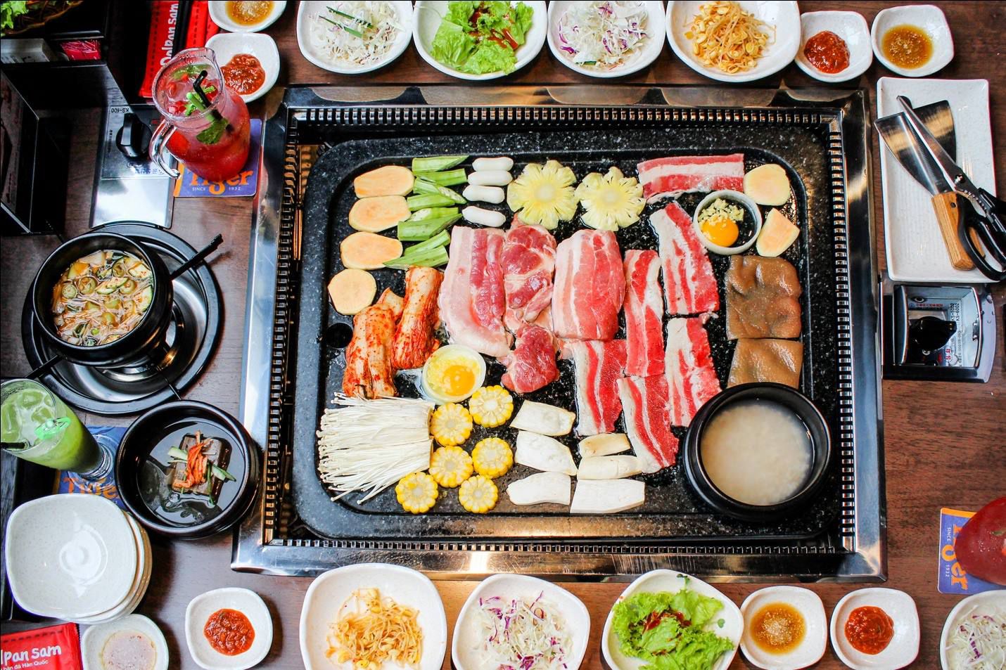 Thưởng thức ẩm thực Hàn Quốc đa dạng tại Dolpan Sam nhà hàng nướng nổi tiếng ở Hà Nội