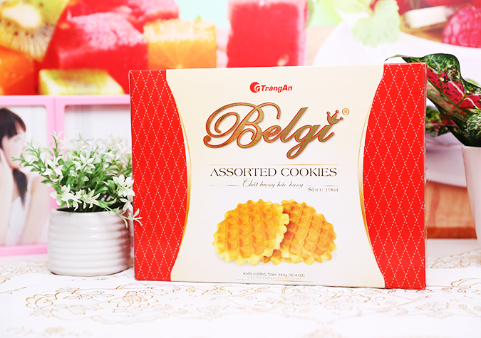 Cookies Belgi Tràng An là sản phẩm của Công ty Bánh kẹo Tràng An bổ sung nhiều canxi và DHA đặc biệt tốt cho sức khỏe