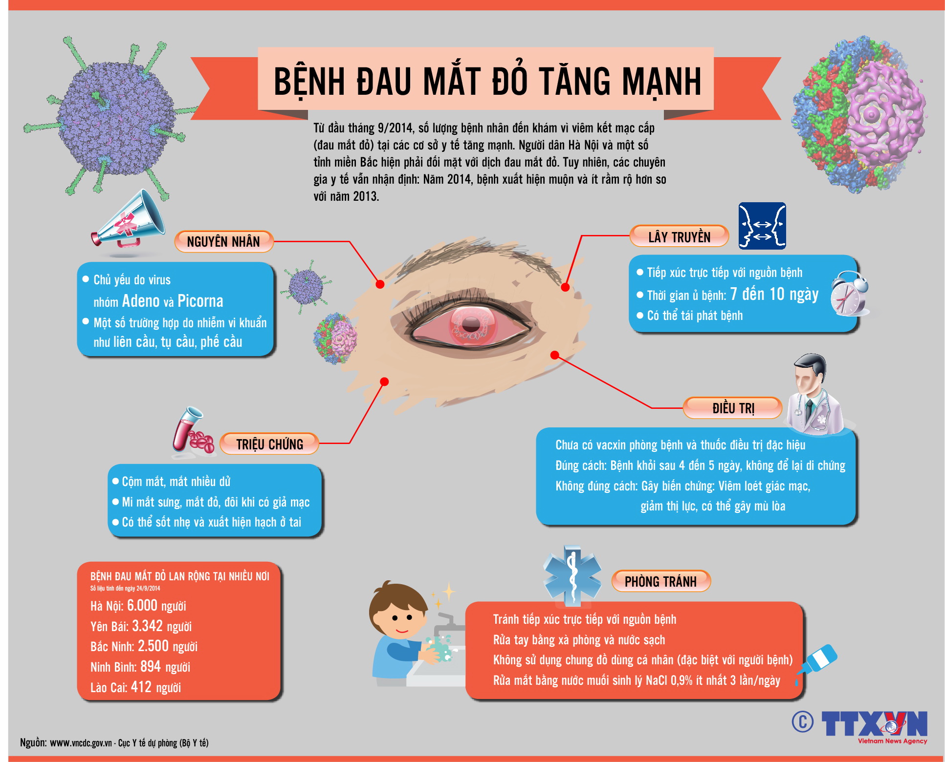 Nguyên nhân, triệu chứng, cách điều trị và phòng tránh bệnh đau mắt đỏ 