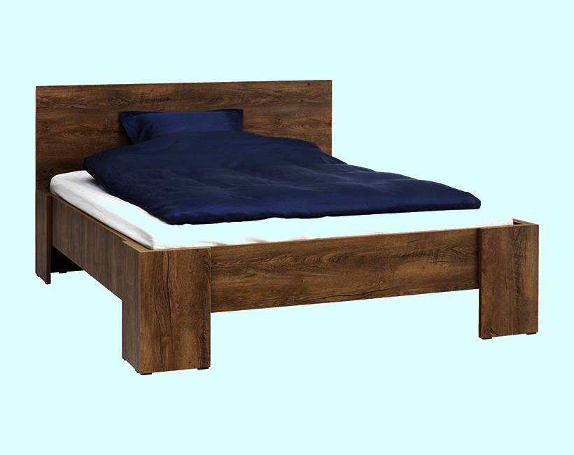 Khung giường gỗ công nghiệp Vedde màu sồi (Nguồn: google.com)